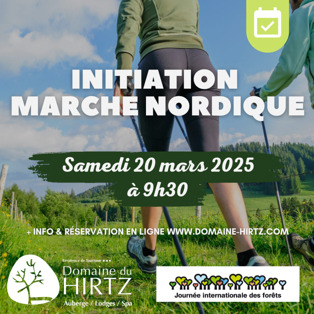 Initiation à la marche nordique au Domaine du HIRTZ